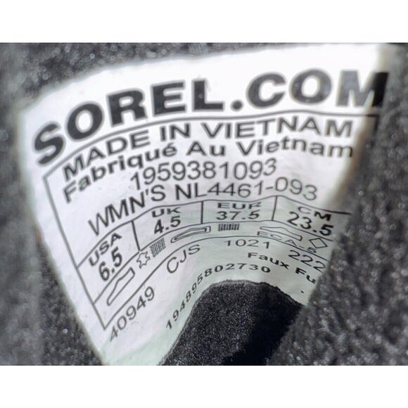 Sorel Winter Boots Explorer II Joan Womens 6.5 Waterproof Insulated Jet Vapor - Picture 9 of 10